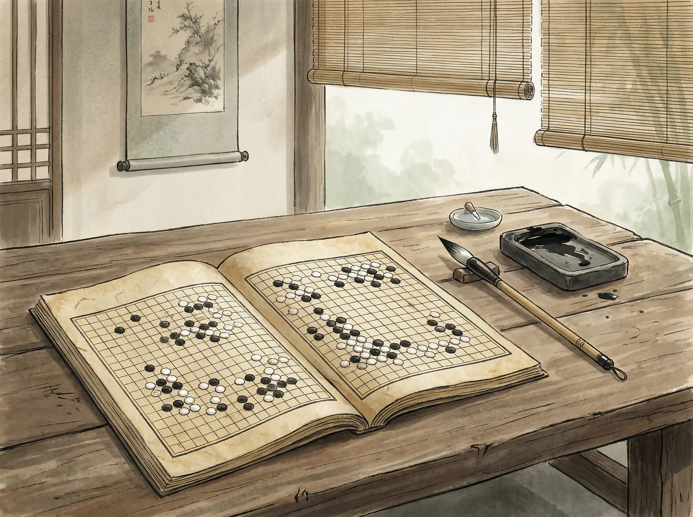 古籍《弈理指归图》封面，探索 博雅棋牌 奥秘